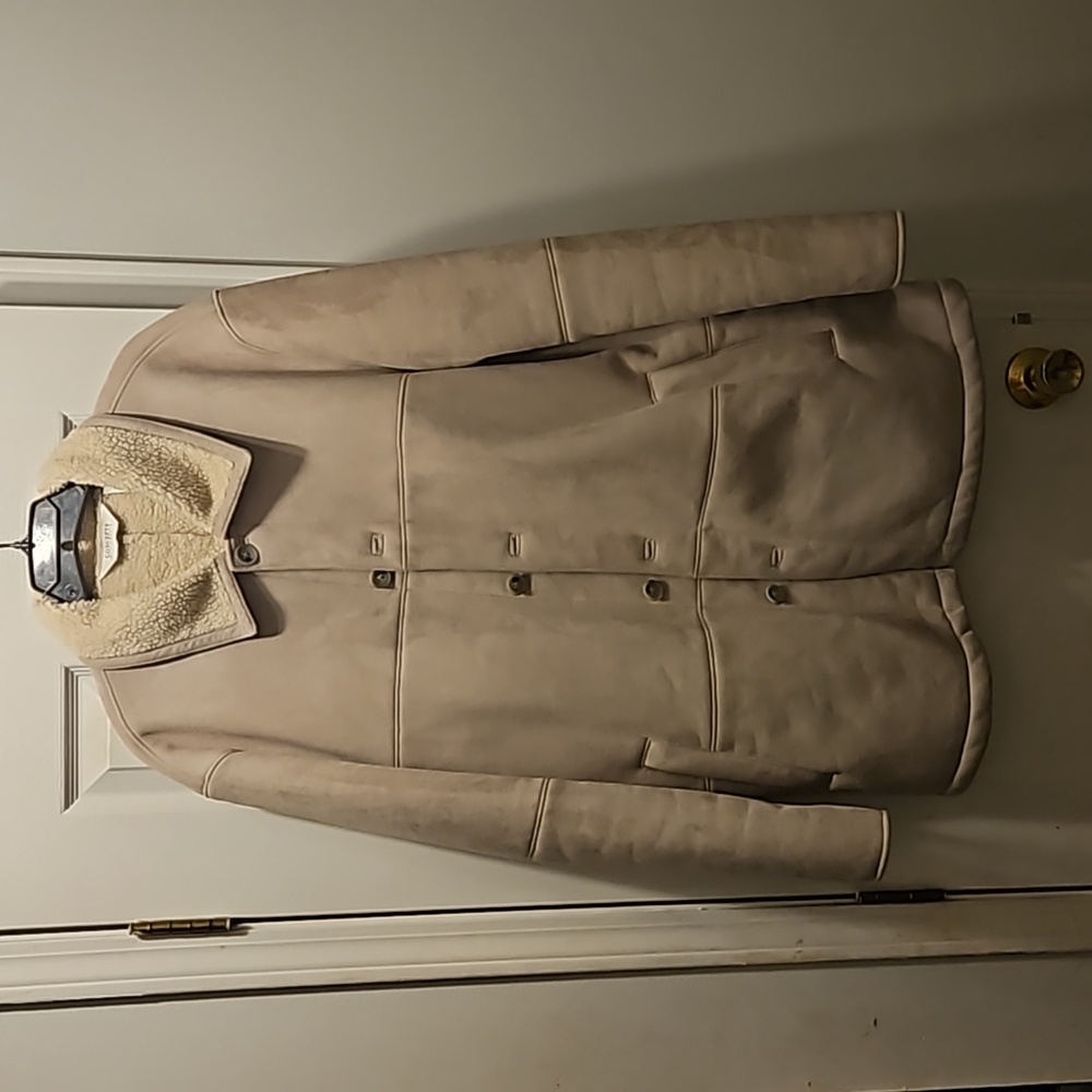 EUC Mens Fleece lined Suede Jacket